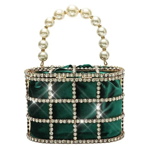 NEW Sparkling Bling Swarovski Crystal Pearl Clutch Purse Bag: + FREE Gif… - Picture 2 of 16